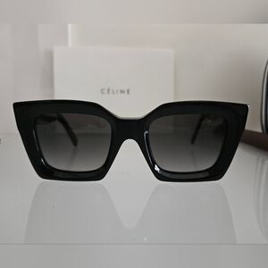 Celine Square Polarised Sunglasses Black